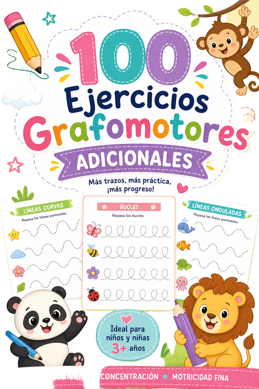PDF con 100 ejercicios grafomotores adicionales